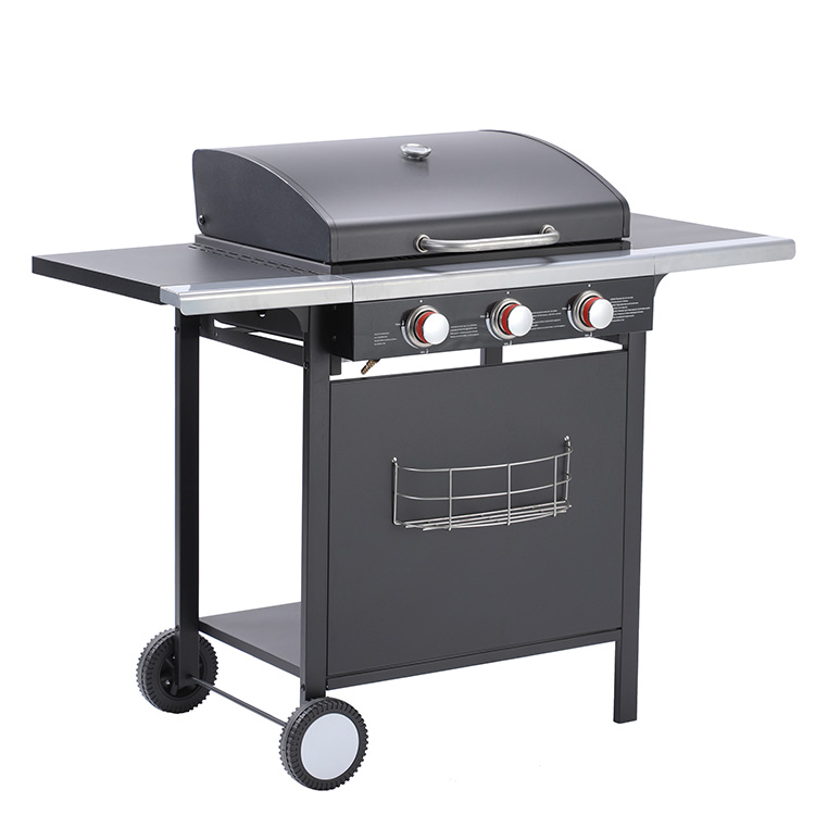 Grill BBQ Triple Burner dengan Periuk Sisi